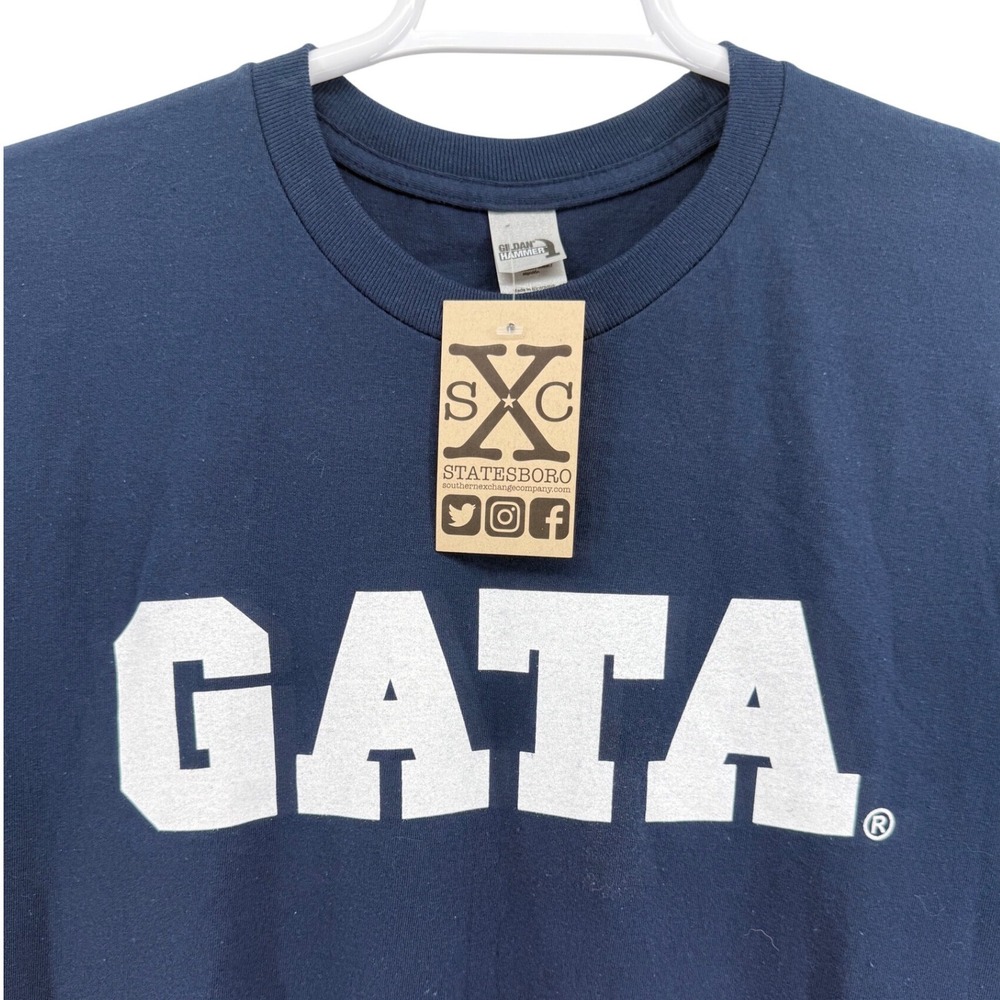 Georgia Southern Eagles GATA Nick Saban Quote T Shirt Mens Large Navy Blue NWT - Picture 2 of 6